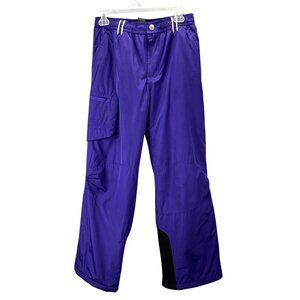 Zero Xposur Snow Pants Ski XL 16 Girls Purple Pockets Zipper Kids